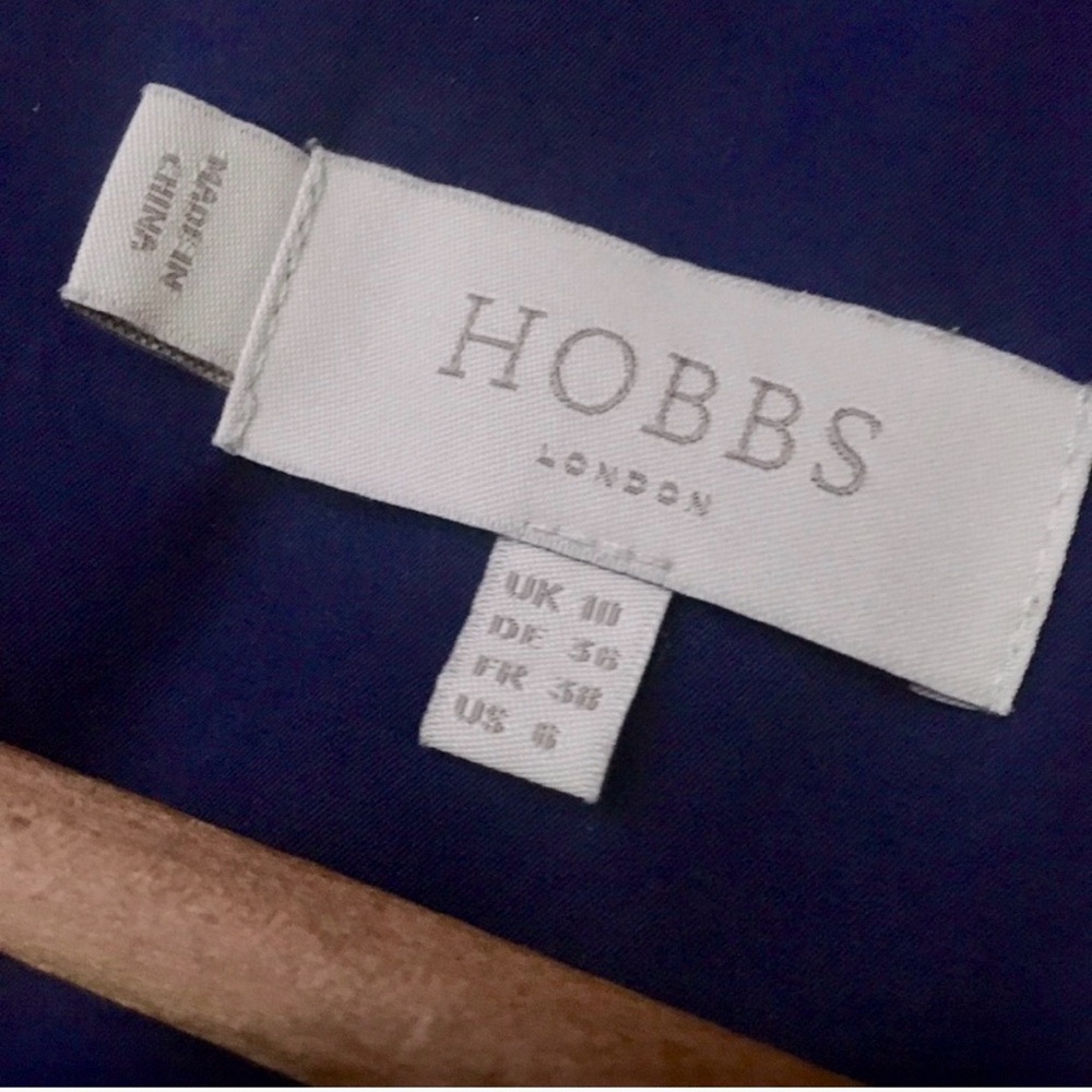 Hobbs London Gables Chic Navy Midi Dress US6, UK10 - Picture 5 of 11